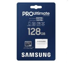 Samsung PRO Ultimate Micro SDXC 128 GB, SD adaptér