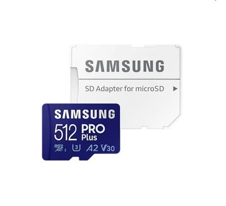 Samsung PRO Plus Micro SDXC 512 GB , SD adaptér