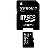 Transcend microSD 2GB + adaptér