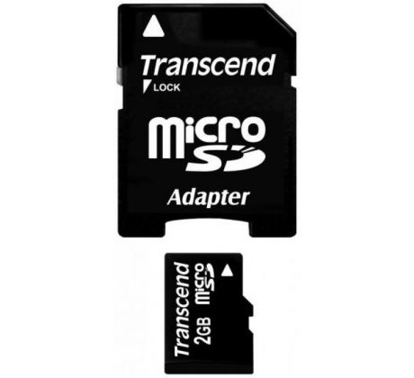 Transcend microSD 2GB + adaptér