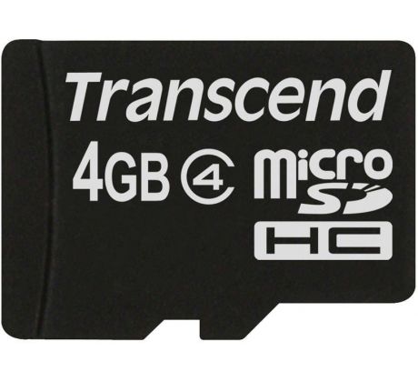 Transcend, microSDHC, 4GB