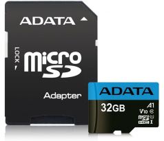 Adata Premier microSDHC, UHS-I U1, Class 10, V10, A1, 32 GB + adaptér