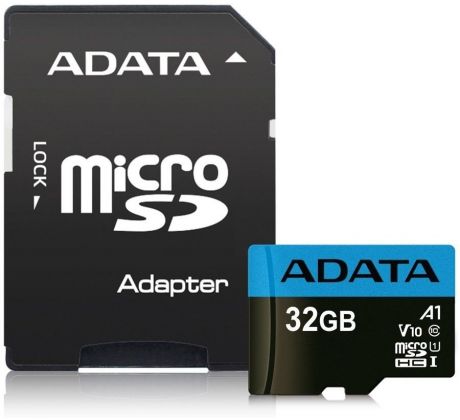 Adata Premier microSDHC, UHS-I U1, Class 10, V10, A1, 32 GB + adaptér