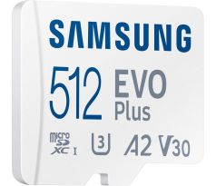 Samsung EVO Plus micro SDXC, 512GB + SD adaptér