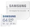 Samsung EVO Plus micro SDXC, 64GB + SD adaptér