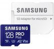 Samsung PRO Plus MicroSDXC, 128GB + SD adaptér