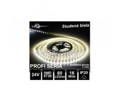 5m PROFI LED pásik 60LED/m SMD5730 16W/m studená biela IP20 24V