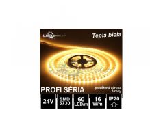 5m PROFI LED pásik 60LED/m SMD5730 16W/m teplá biela IP20 24V