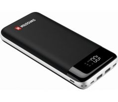 Swissten Black Core power bank, 30 000 mAh