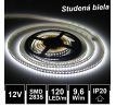 5m LED pásik 120LED/m SMD2835 9,6W/m studená biela IP20 12V