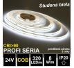 PROFI LED pásik 320LED/m COB 8W/m studená biela IP20 24V