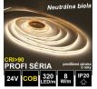 PROFI LED pásik 320LED/m COB 8W/m neutrálna biela IP20 24V