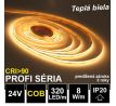 PROFI LED pásik 320LED/m COB 8W/m teplá biela IP20 24V