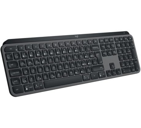 Logitech MX Keys S, bezdrôtová klávesnica, SK/CZ, graphite