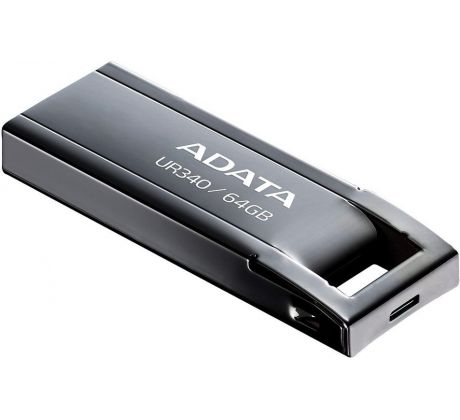 ADATA UR340 USB 3.2 64GB, kovový-čierny