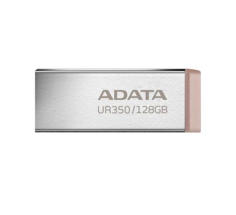 ADATA UR350 USB 3.2 128GB, kovový-hnedý