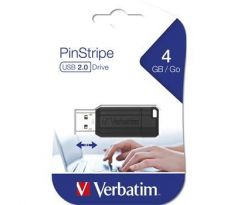 VERBATIM Store 'n' Go PinStripe 4GB USB 2.0 černá