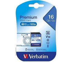 Verbatim Premium SDHC 16GB, U1