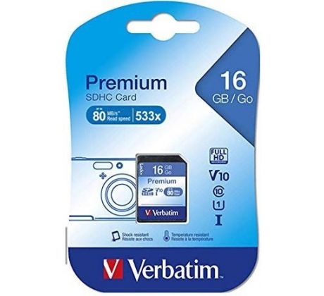 Verbatim Premium SDHC 16GB, U1