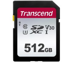 Transcend 512GB SDXC 300S, Class 10 UHS-I U3 V30