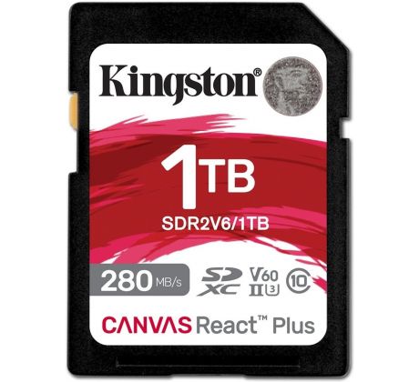 Kingston Canvas React Plus V60 SDXC, 1TB