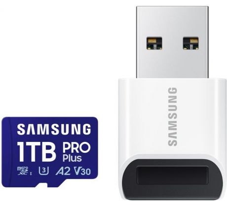 Samsung PRO Plus micro SDXC, 1 TB + USB adaptér