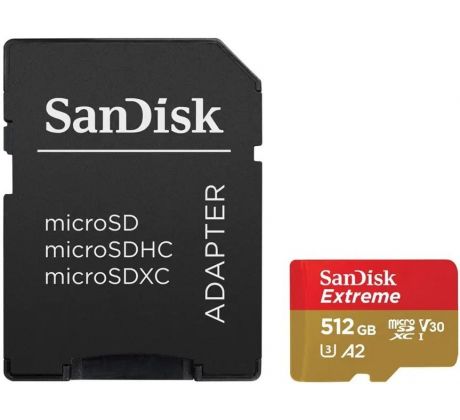 SanDisk Extreme microSDXC 512 GB + SD Adapter