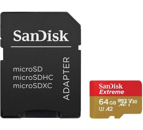 SanDisk Extreme microSDXC 64 GB + SD Adapter