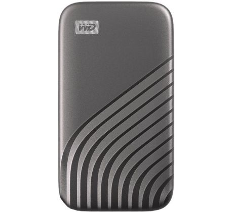 WD My Passport SSD, 2 TB, sivý