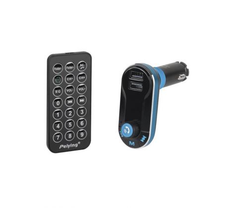 AUDIO FM MP3 vysielač 1,4" 2 x USB s BLUETOOTH