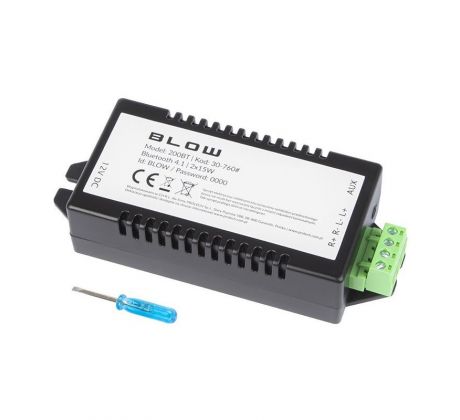 Zosilňovač Bluetooth 2x30W, 24V DC