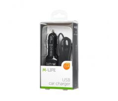 Nabíjačka do auta micro USB+USB 2100 mA M-LIFE