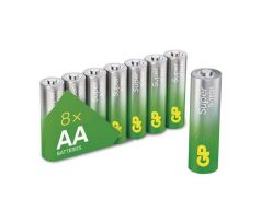 Alkalická batéria GP Super LR6 (AA), 8 ks