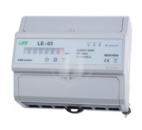 Elektromer analógový LE-03 100A 3x230/400v +N 3F/7M priamy