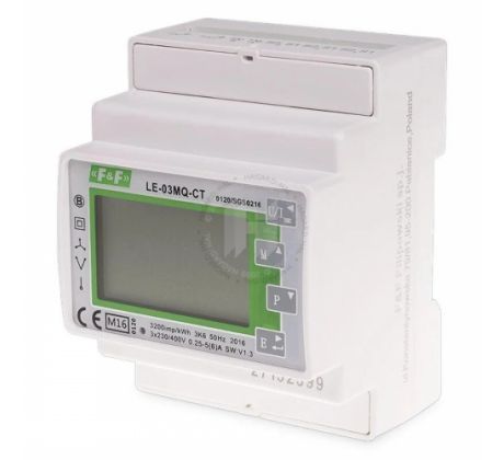 Elektromer digitálny LE-03MQ CT 1619032 Modbus RTU100(5)A MID 3F/4M nepriamy