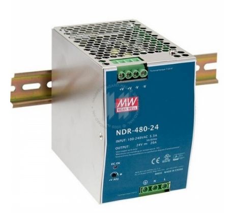 Zdroj napájací impulzný NDR-480-24 480W 24VDC DIN