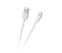 Kábel USB - USB typ C 1m biely