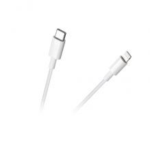 Kábel USB C - Lightning Apple iPhone 1m biely REBEL