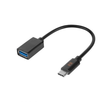 Kábel USB A 3.0 (zásuvka) - USB typ C OTG 17cm REBEL