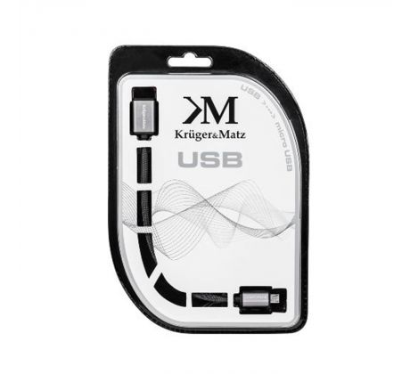 Kábel USB A(zásuvka)-micro USB,OTG 20cm Kruger&Matz