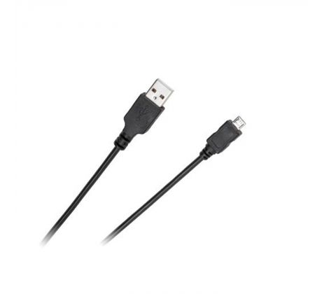 Kábel USB A - micro USB 0,2m cabletech standard