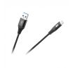 Kabel USB - Lightning REBEL 1m čierny