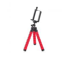 Držiak tripod/statív pre smartfón, kameru červený Kruger&Matz