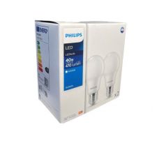 Philips 8719514470996 LED žiarovka CorePro E27 4,9W/40W 470lm 4000K A60 biela 2-set