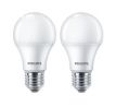 Philips 8719514470996 LED žiarovka CorePro E27 4,9W/40W 470lm 4000K A60 biela 2-set