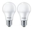 Philips 8719514471115 LED žiarovka CorePro E27 10W/75W 1055lm 2700K A60 biela 2-set