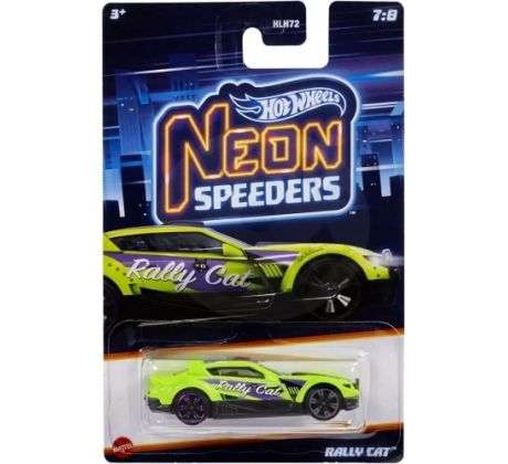 Mattel Hot Wheels Neon Speeders - Rally Cat (HLH79)