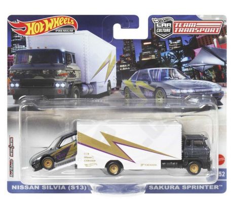 Hot Wheels: Premium Car Culture Team Transport - Nissan Silvia (S13) & Sakura Sprin