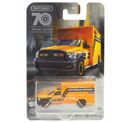 Mattel Matchbox Moving Parts: 70 Years Special Edition - 2019 Ram Ambulance (HMV17)