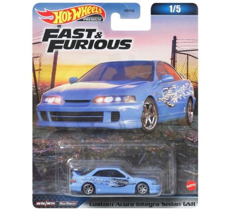 Mattel Hot Wheels Premium: Fast & Furious - Custom Acura Interga Sedan GSR